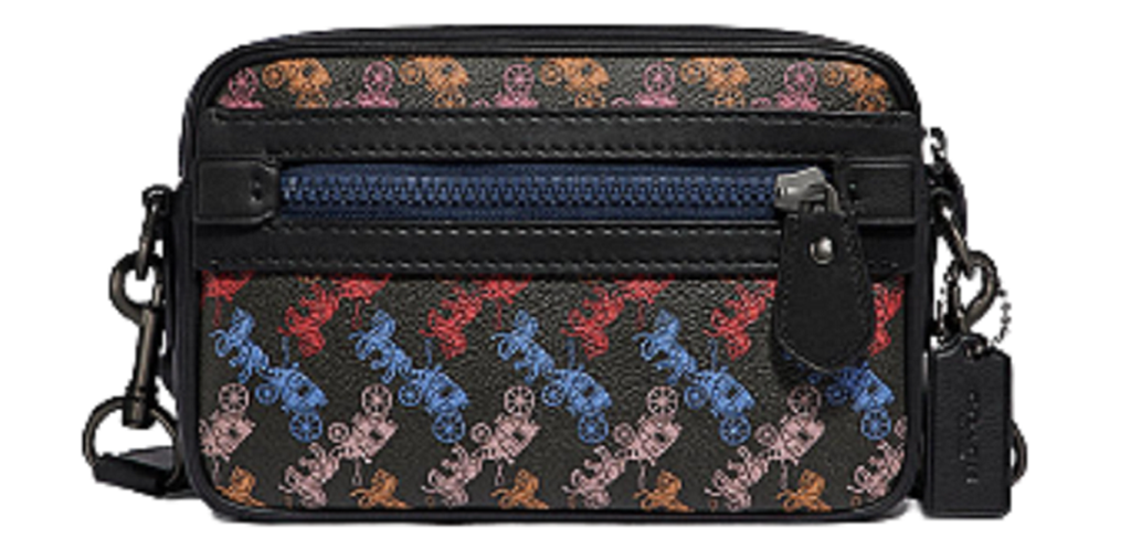 Túi Coach Academy Crossbody With Horse And Carriage Print Black Multi 89084