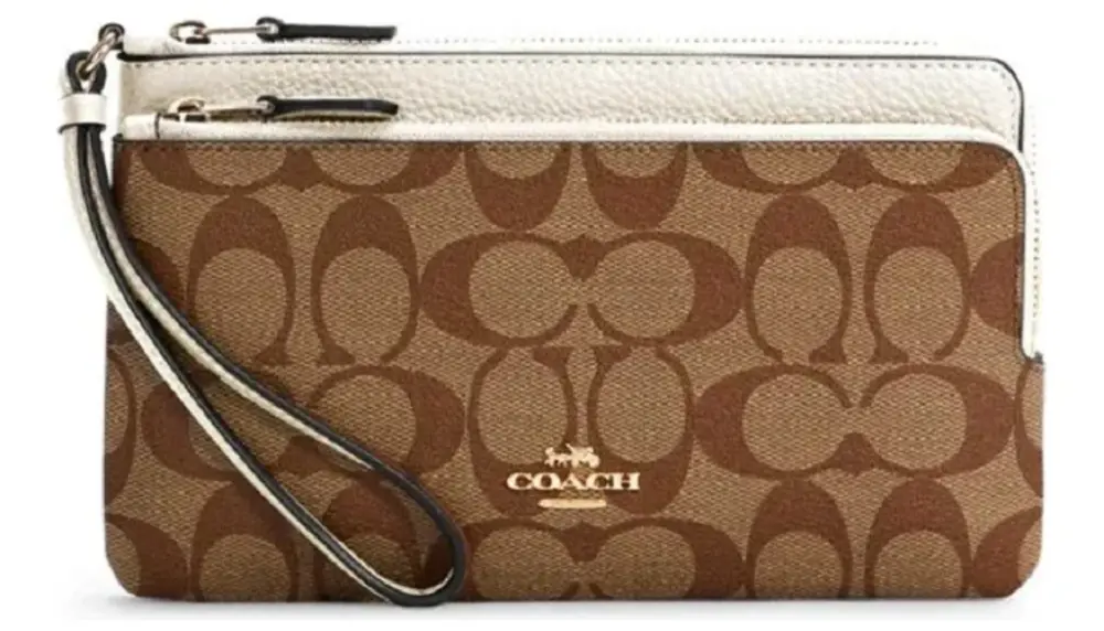 Túi Coach Double Zip Wallet In ‘Khaki’ C5576-IMDJ8