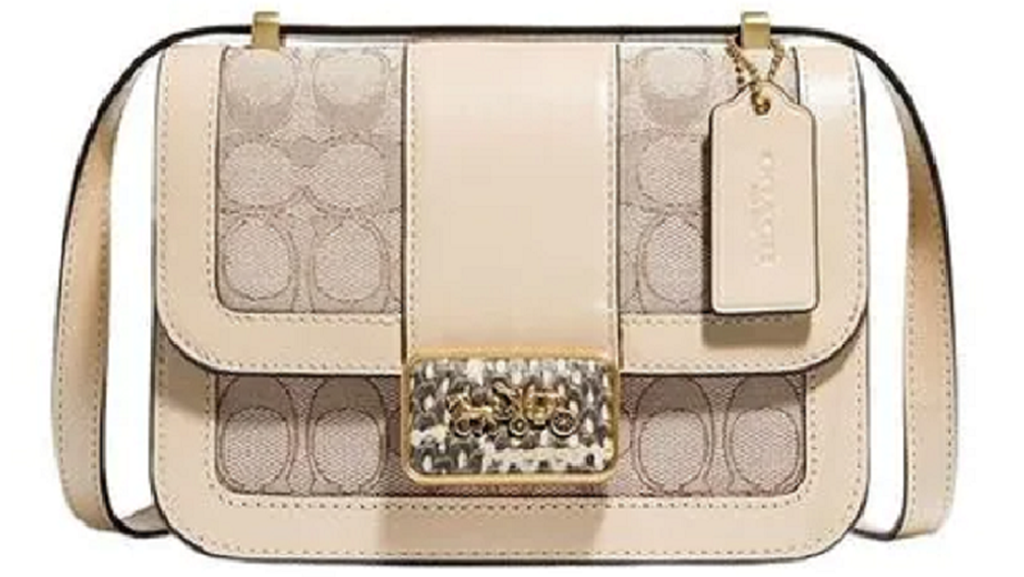 Túi Coach Alie 18 In Sinagture Jaccquard 'Snake Skin' C3760 B4SHG