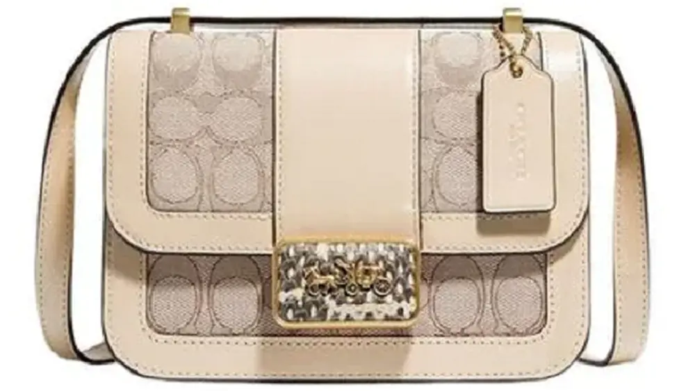 Túi Coach Alie 18 In Sinagture Jaccquard 'Snake Skin' C3760 B4SHG