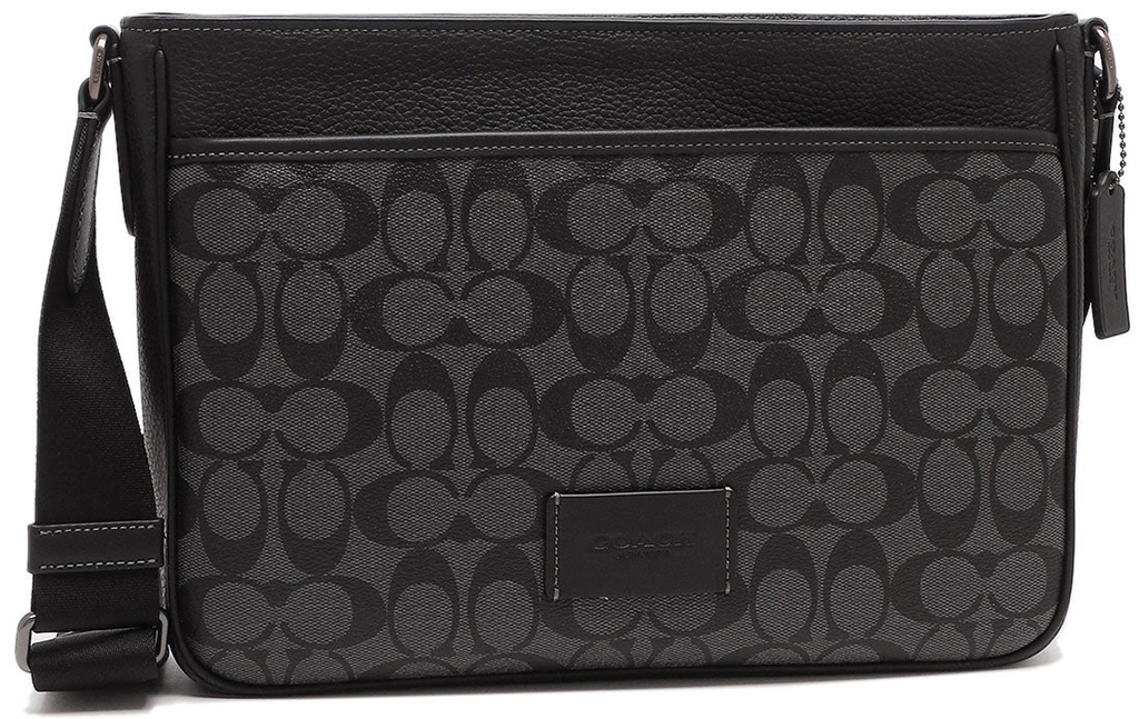 Túi Coach Shoulder Bag ‘Black Grey’ CH078-QBMI5