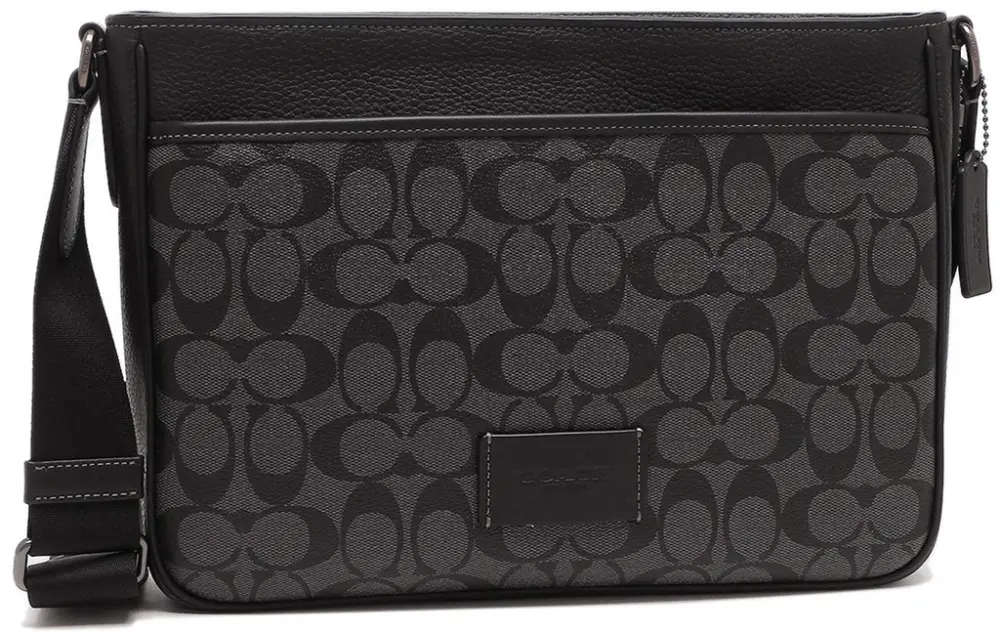 Túi Coach Shoulder Bag ‘Black Grey’ CH078-QBMI5