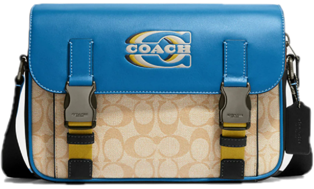 Túi Coach Track Crossbody Canvas Coach Stamp ‘Light Khaki’ CH118-QBVFG