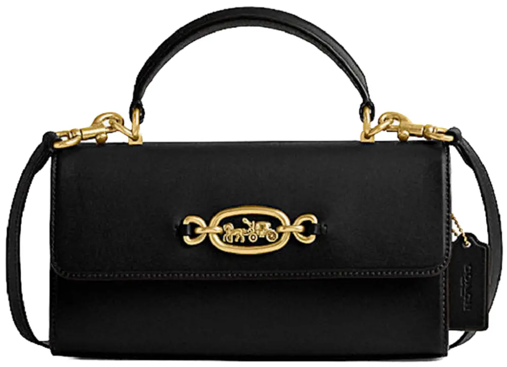 Túi Coach Harlow Top Handle 'Black' CM701-B4-BK