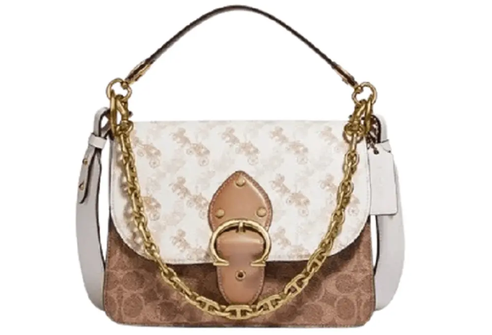 Túi Coach Beat Shoulder Bag With Horse And Carriage Print C5061 B4SN6