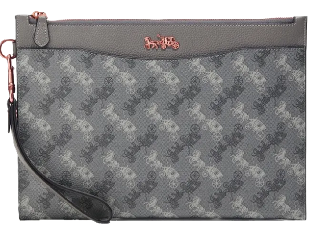 Túi Coach Hitch Pouch With Horse And Carriage Print ‘Grey’ 4903-GRY