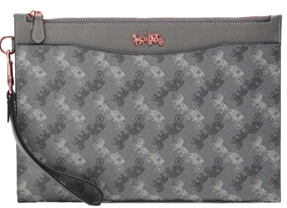 Túi Coach Hitch Pouch With Horse And Carriage Print ‘Grey’ 4903-GRY