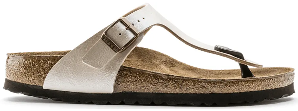 Dép Birkenstock Gizeh Birko Flor 'Pearl White' 943871