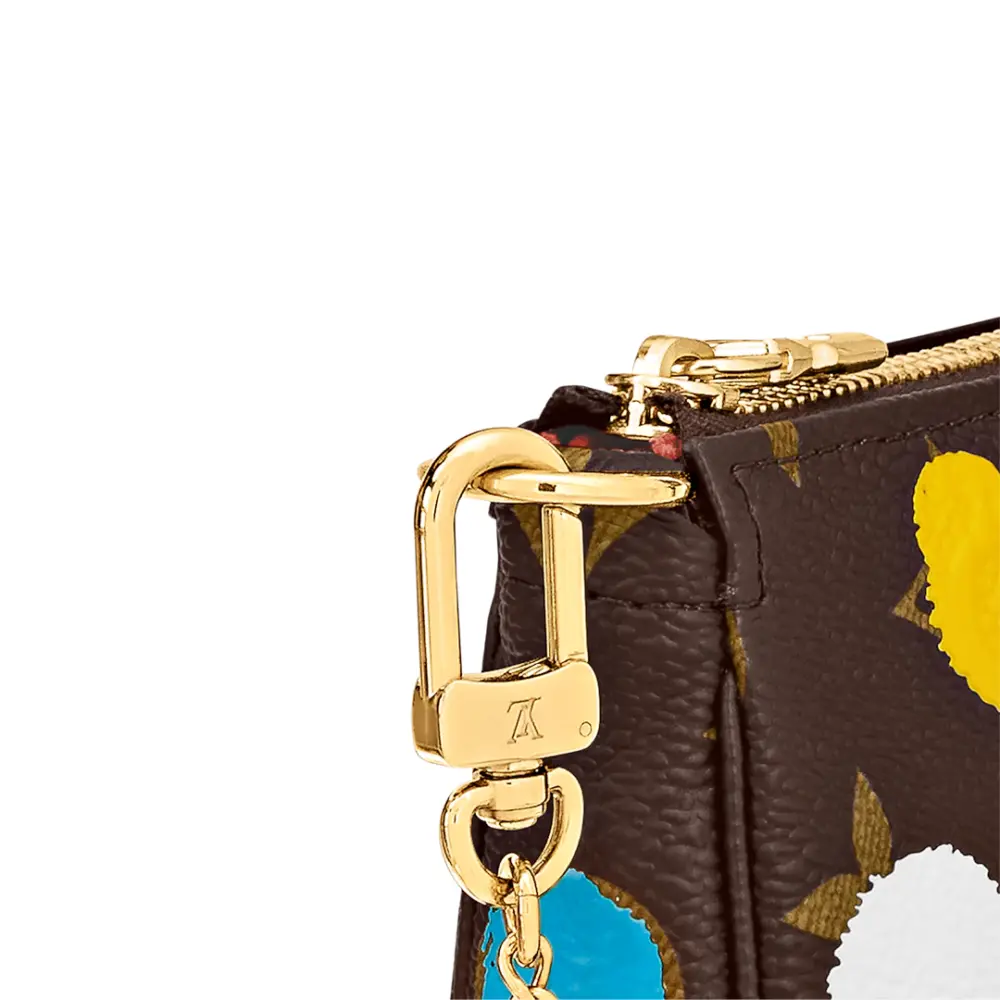 Túi Louis Vuitton x Yk Mini Pochette Accessoires ‘Brown Dots Print’ M81866 - Ảnh 5