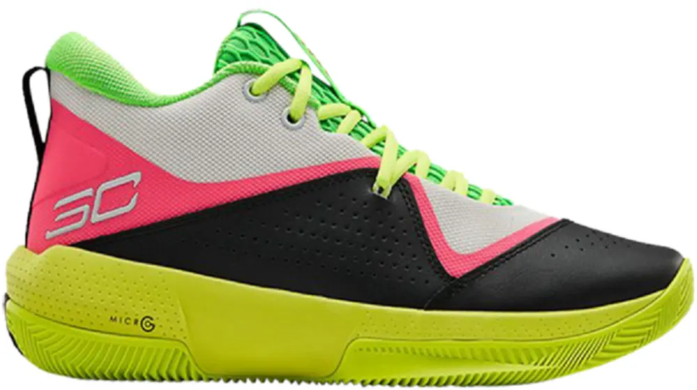 Giày Under Armour SC 3Zero 4 'White High-Vis Yellow' 3023917-102
