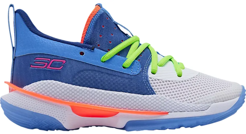 Giày Under Armour Curry 7 Big Kids 'Super Soaker' 3022113-404
