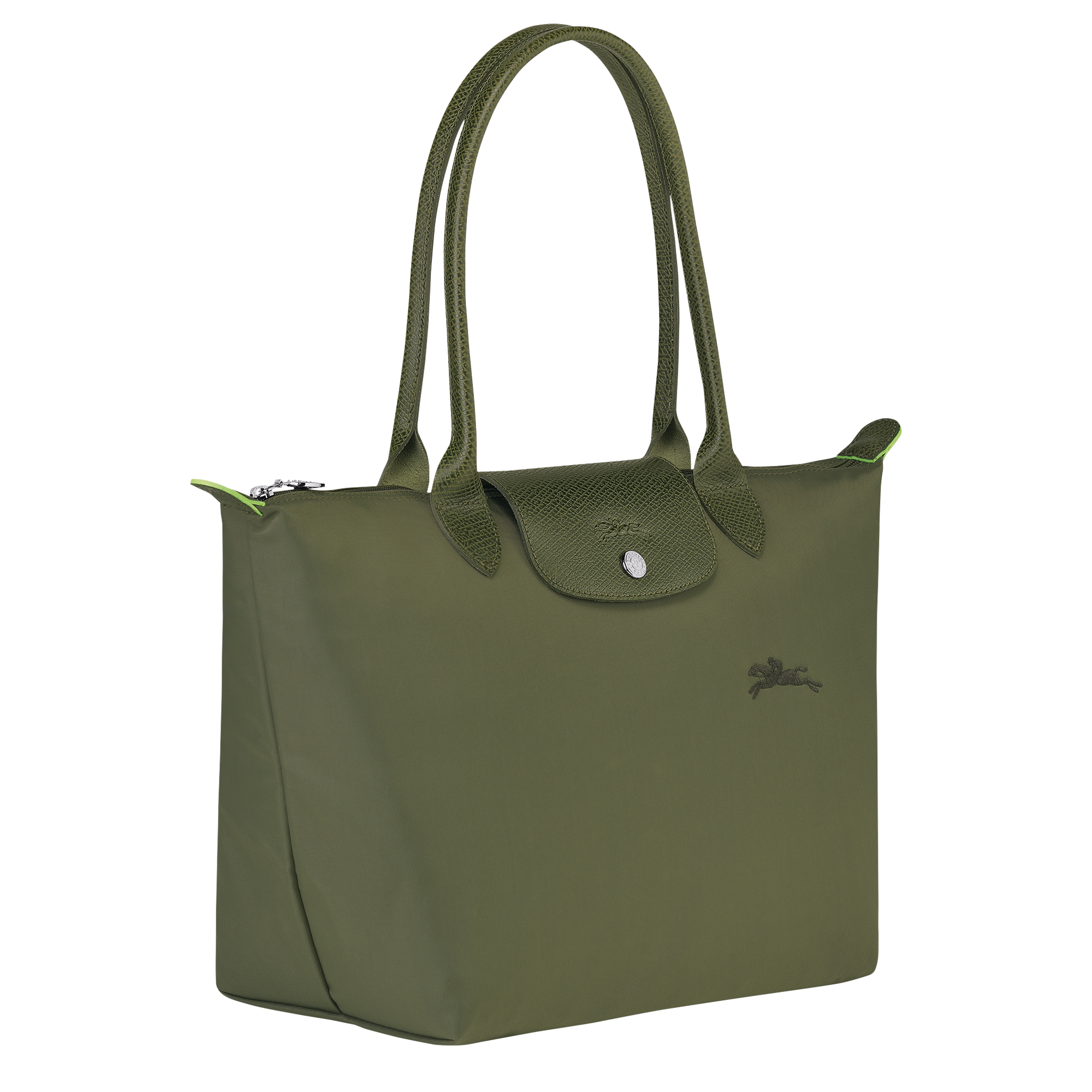 Túi Longchamp Le Pliage Green M Tote Bag 'Forest' L2605919479 - Ảnh 4