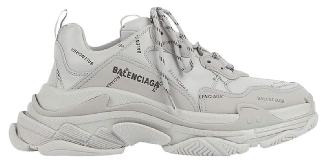 Giày Balenciaga Triple S Sneaker Allover Logo 'Grey' 536737-W2FA1-1210