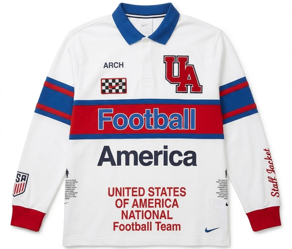 Áo Nike USA x VAA Long-Sleeve Rugby Top 'White' IM3227-100