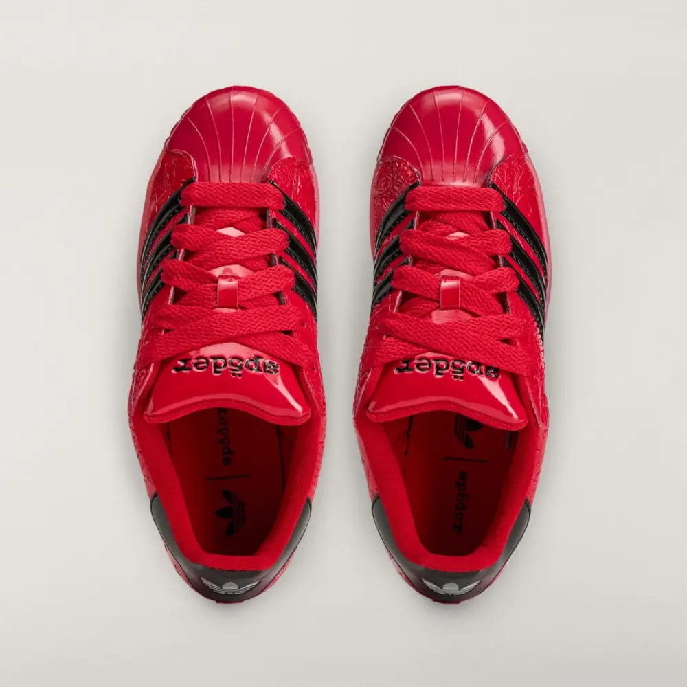 Giày Adidas x Sp5der Worldwide Super Star 'Red' KJ7005 - Ảnh 4
