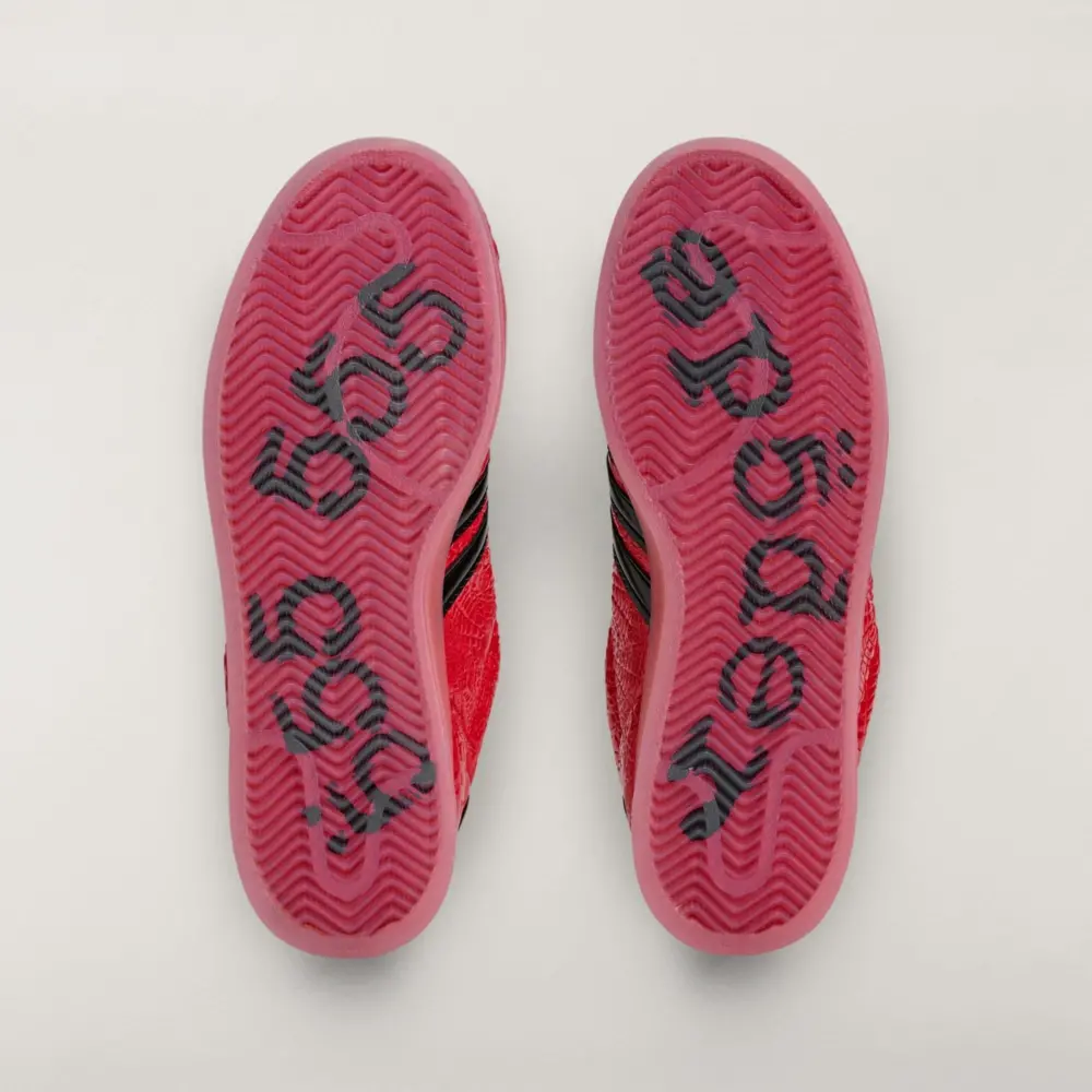 Giày Adidas x Sp5der Worldwide Super Star 'Red' KJ7005 - Ảnh 3