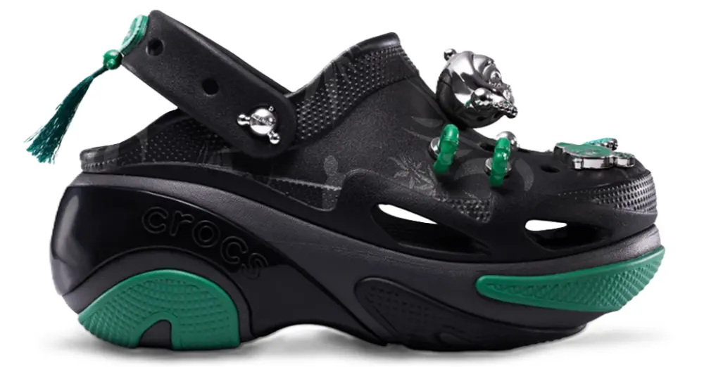 Dép Crocs x Pop Mart Bubble Crush 'Black' 211111-0C4