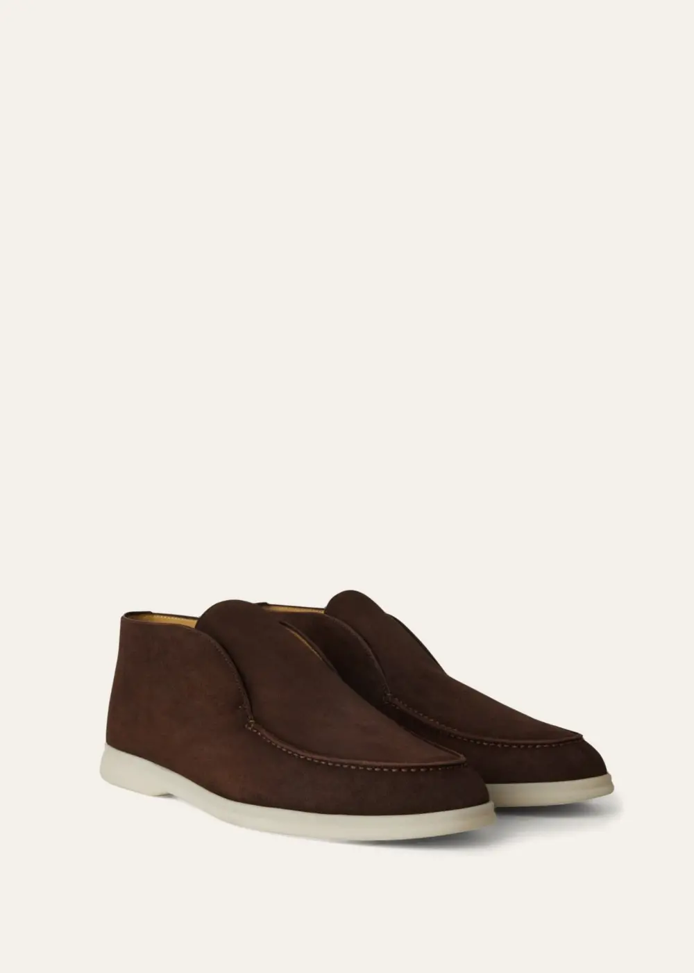 Giày Loro Piana Open Walk Ankle Boot 'Chocolate' FAB4368-H026 - Ảnh 4