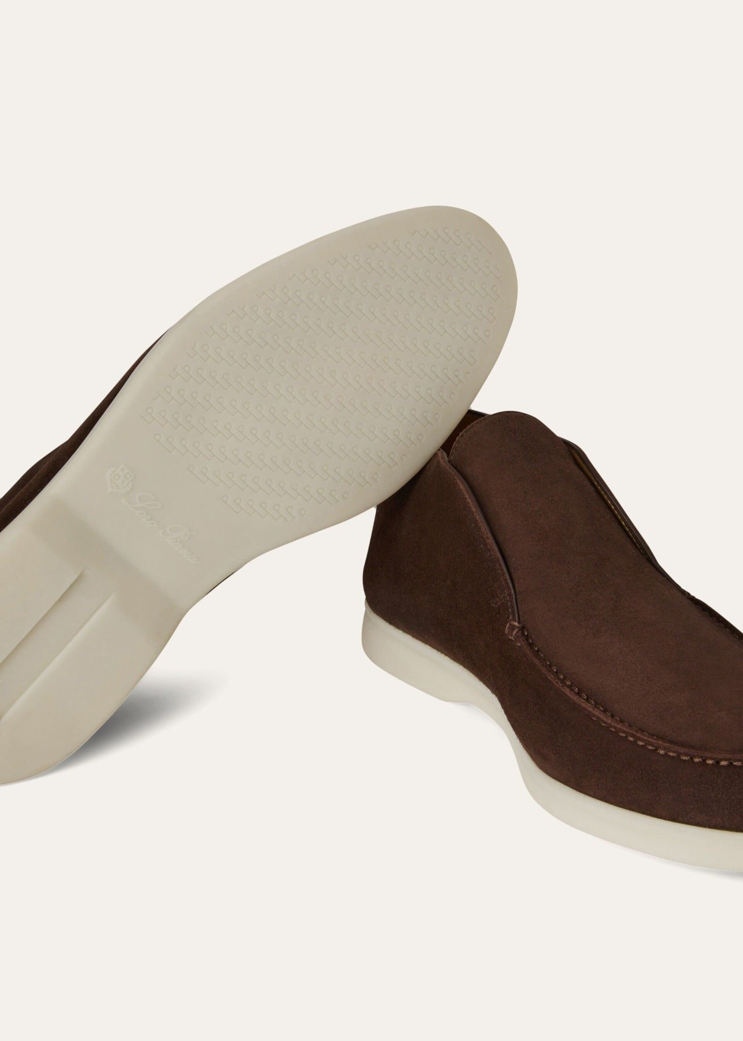 Alternative view of Giày Loro Piana Open Walk Ankle Boot 'Chocolate' FAB4368-H026