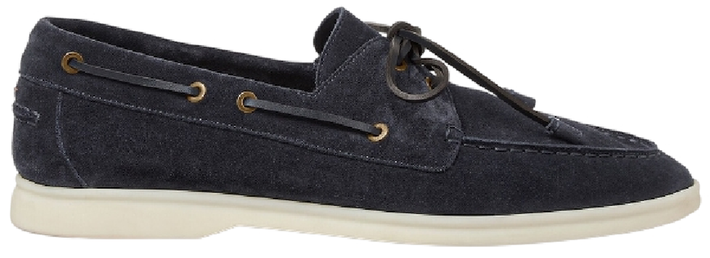 Giày Loro Piana Sea-Sail Walk Loafer 'Navy' FAN1317-W000