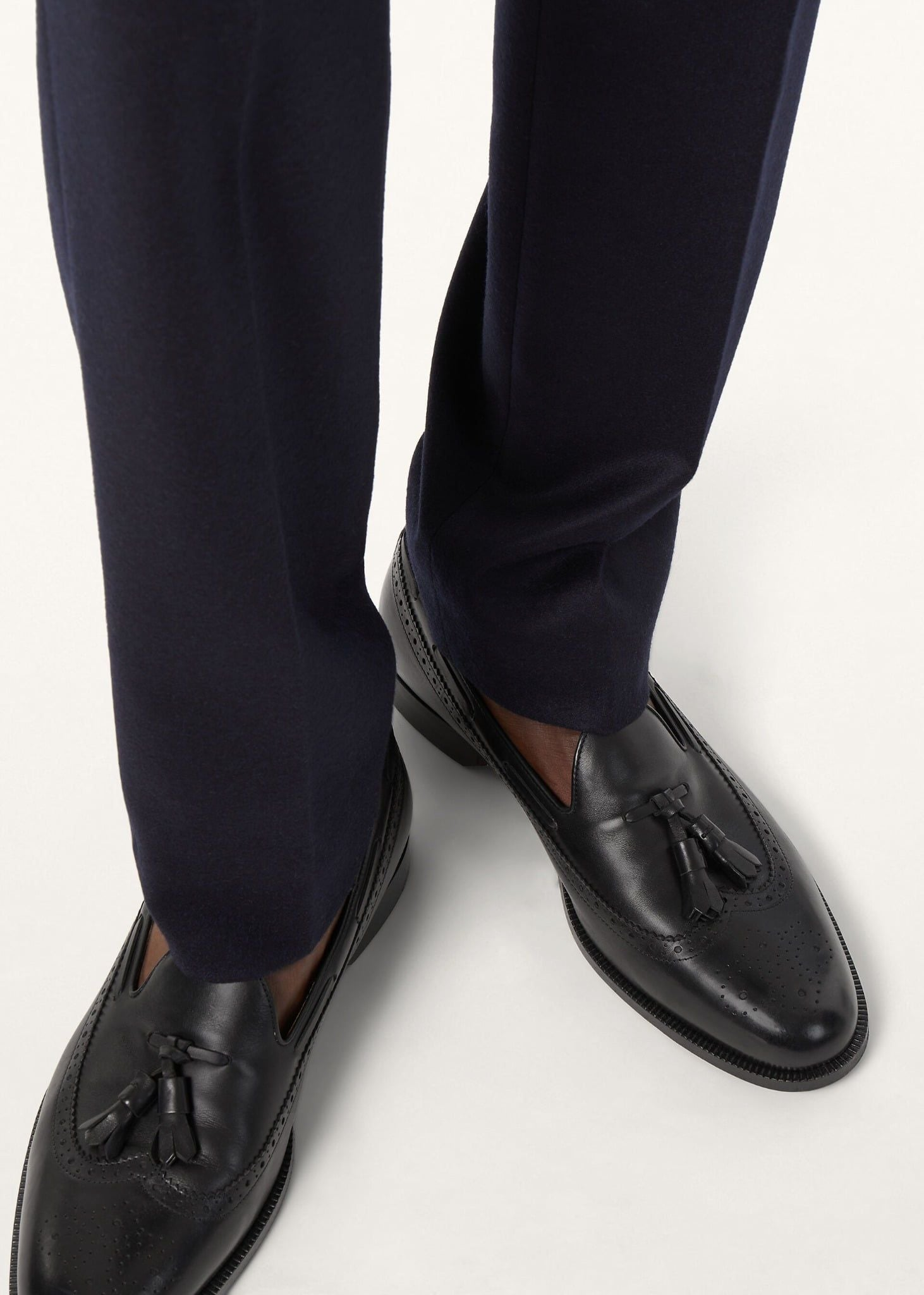 Giày Loro Piana Serge Walk Loafer 'Black' FAQ5603-8000 - Ảnh 5