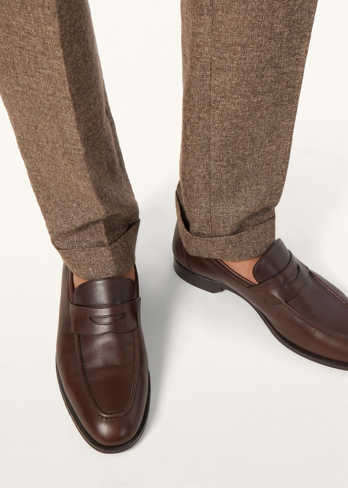 Giày Loro Piana Sergio Loafer 'French Coffee' FAO6135-H15Z - Ảnh 5