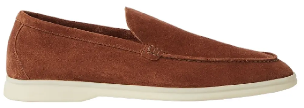 Giày Loro Piana Summer Walk Loafer 'Brown Whiskey' FAE8124-H1D4