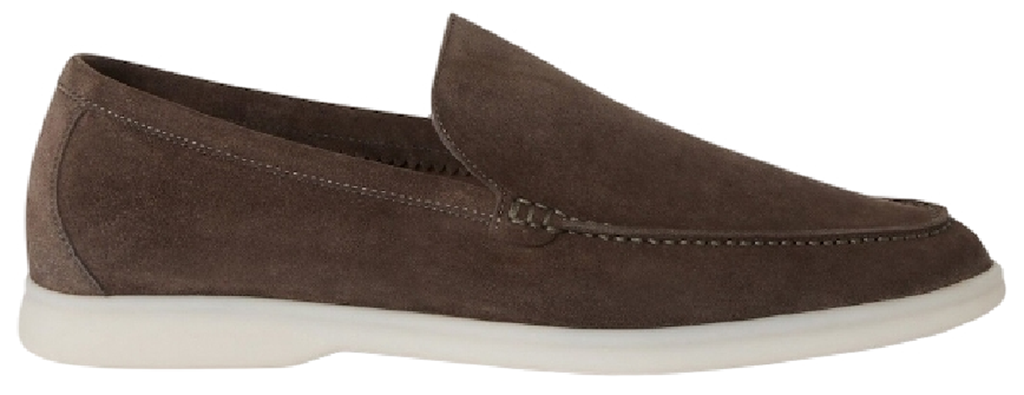 Giày Loro Piana Summer Walk Loafer 'Warm Gray' FAE8124-MD84