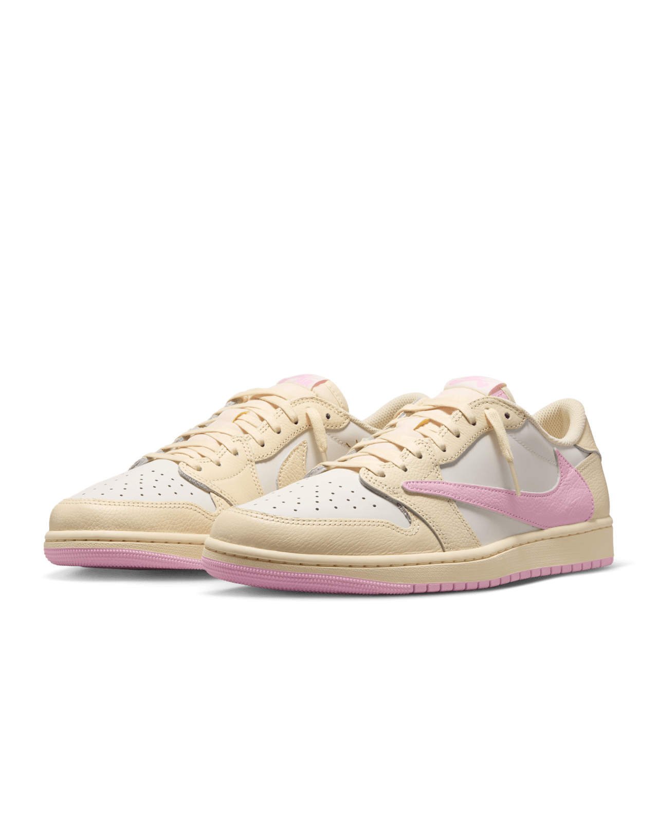 Alternative view of Giày Nike Air Jordan 1 Low x Travis Scott 'Muslin Shy Pink' IQ7604-100
