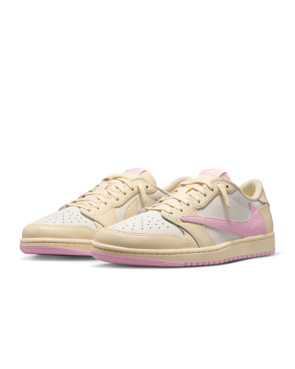 Alternative view of Giày Nike Air Jordan 1 Low x Travis Scott 'Muslin Shy Pink' IQ7604-100
