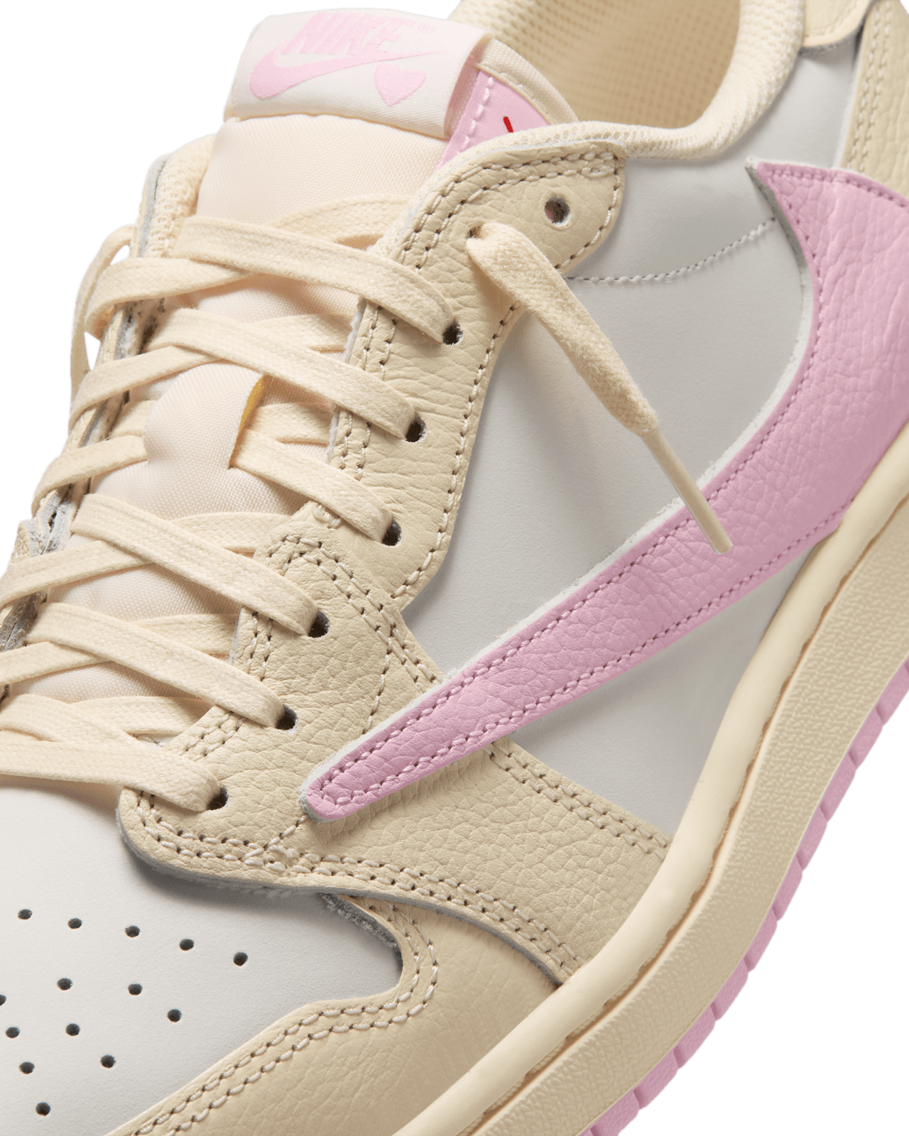 Giày Nike Air Jordan 1 Low x Travis Scott 'Muslin Shy Pink' IQ7604-100 - Ảnh 3