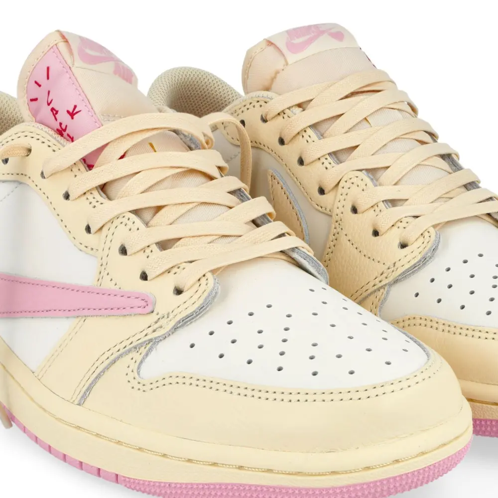 Giày Nike Air Jordan 1 Low x Travis Scott 'Muslin Shy Pink' IQ7604-100 - Ảnh 4