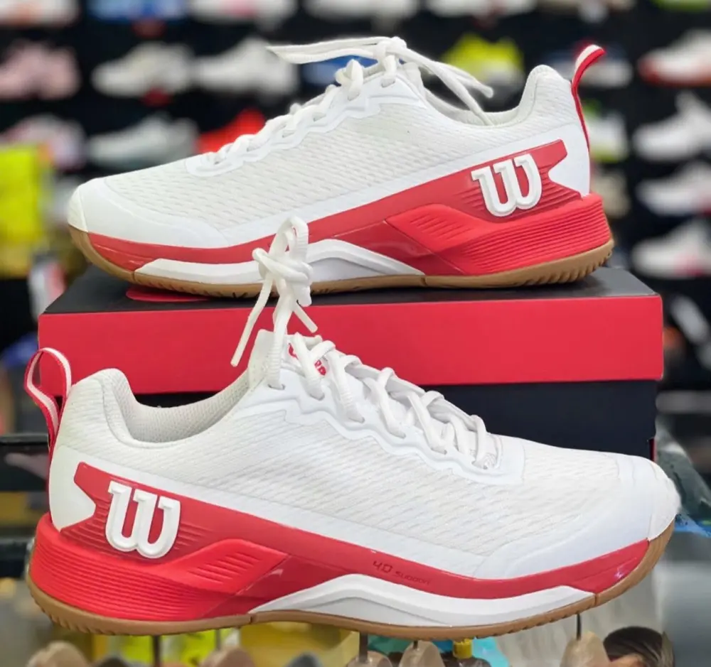 Giày Wilson Rush Lite 4.5 Clay 'White Red' WRS338000 - Ảnh 4