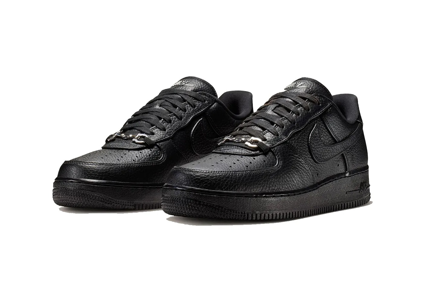 Alternative view of Giày Nike Air Force 1 Low 'Black Leather' IM5754-001