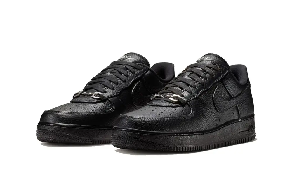 Alternative view of Giày Nike Air Force 1 Low 'Black Leather' IM5754-001
