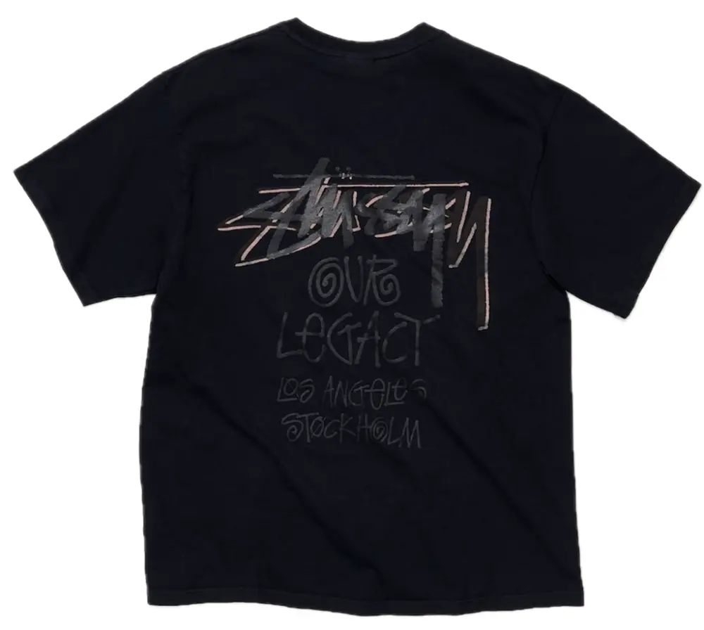 Áo Stussy x Our Legacy OL Drop Shadow Pig Tee 'Black' ST3903745BLUEV10