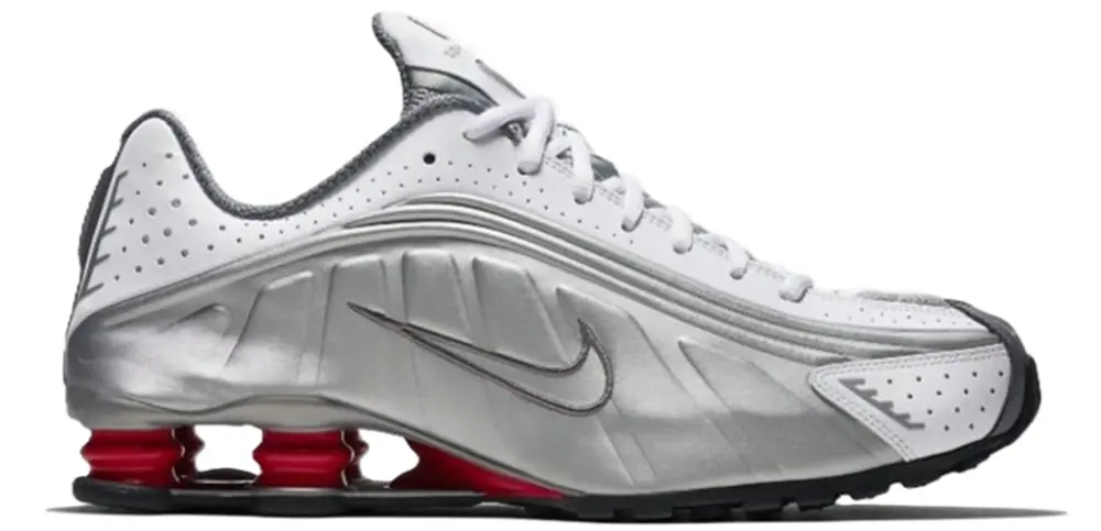 Giày Nike Shox R4 'White Silver' BV1111-100