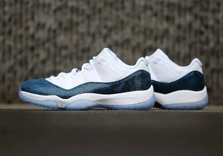Giày Nike Air Jordan 11 Retro Low GS ‘Navy Snakeskin’ CD6847-102 - Ảnh 4