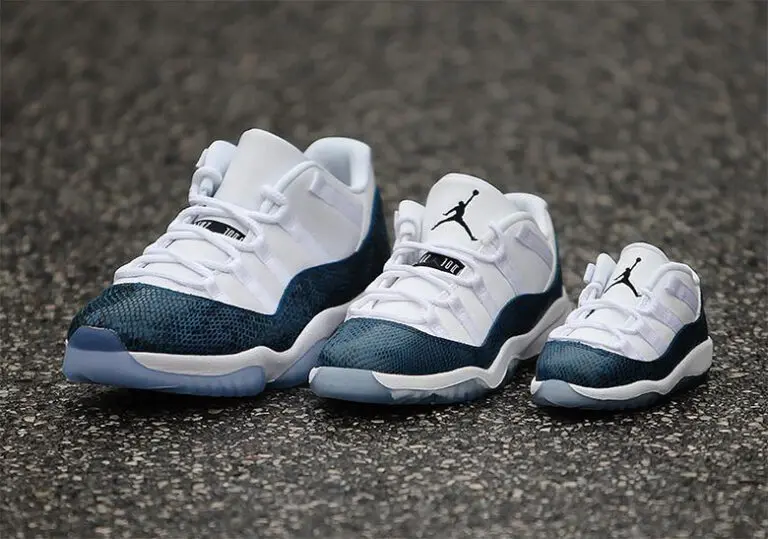 Giày Nike Air Jordan 11 Retro Low GS ‘Navy Snakeskin’ CD6847-102 - Ảnh 3