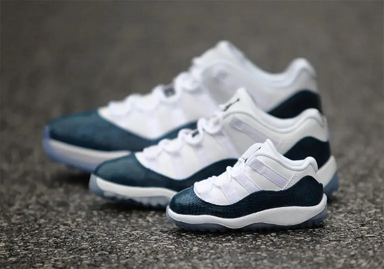 Giày Nike Air Jordan 11 Retro Low GS ‘Navy Snakeskin’ CD6847-102 - Ảnh 2