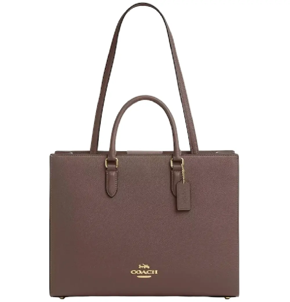 Túi Coach Maggie Tote Bag 'Dark Stone' CY666-IMV2R