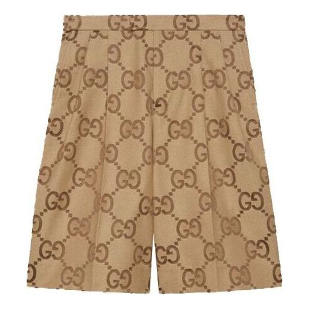 Quần Gucci Jumbo GG Canvas Shorts 'Beige Ebony' 673181-ZAHT6-2580