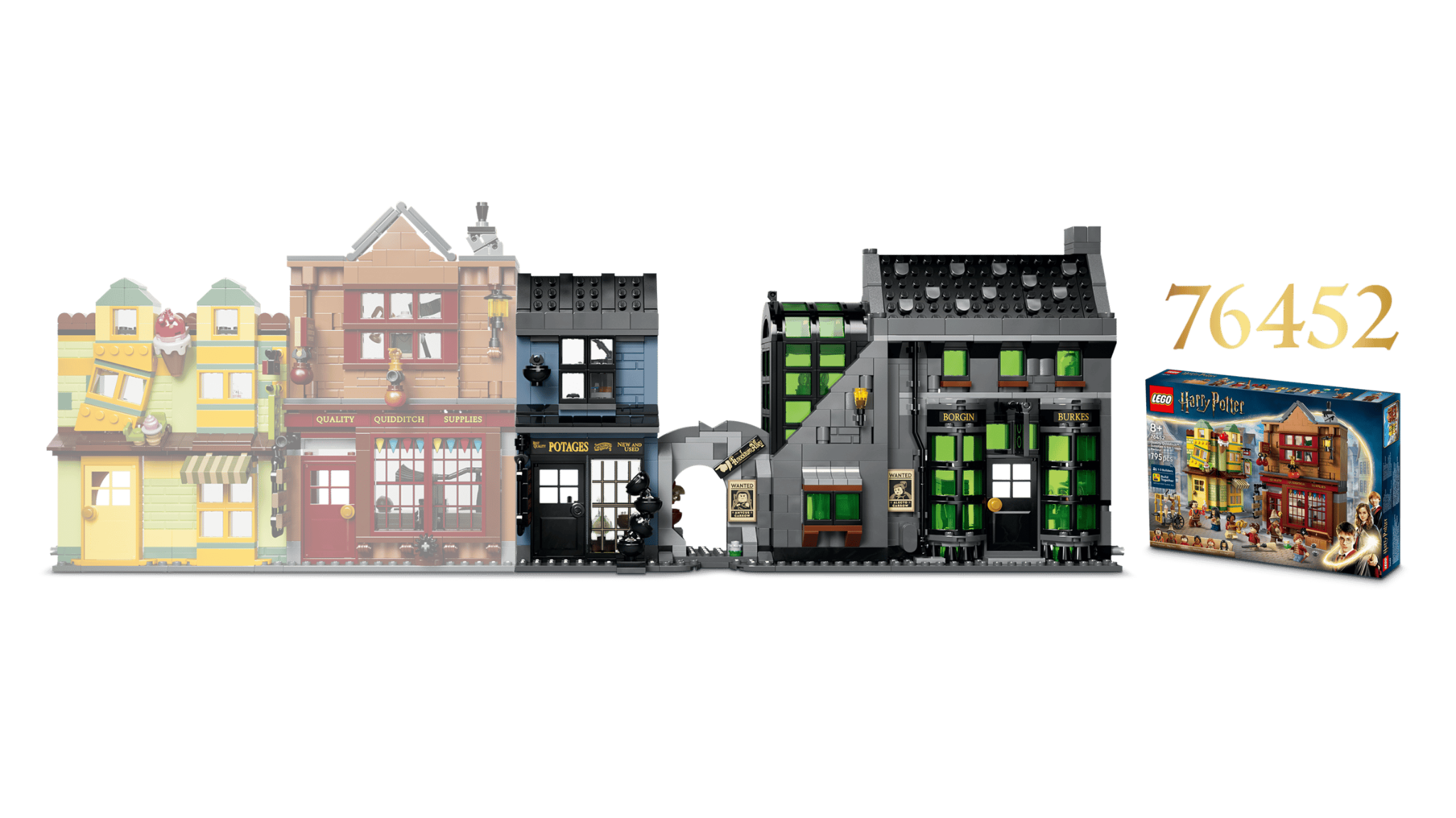 Alternative view of Mô Hình Lego Knockturn Alley™ Wizarding Shops 76471