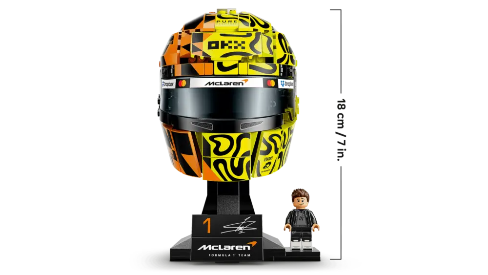 Mô Hình Lego McLaren Mastercard F1® Team Lando Norris Helmet 43023 - Ảnh 4