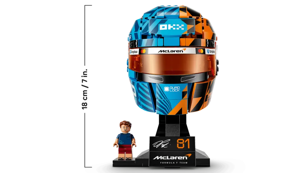 Mô Hình Lego McLaren Mastercard F1® Team Oscar Piastri Helmet 43017 - Ảnh 4