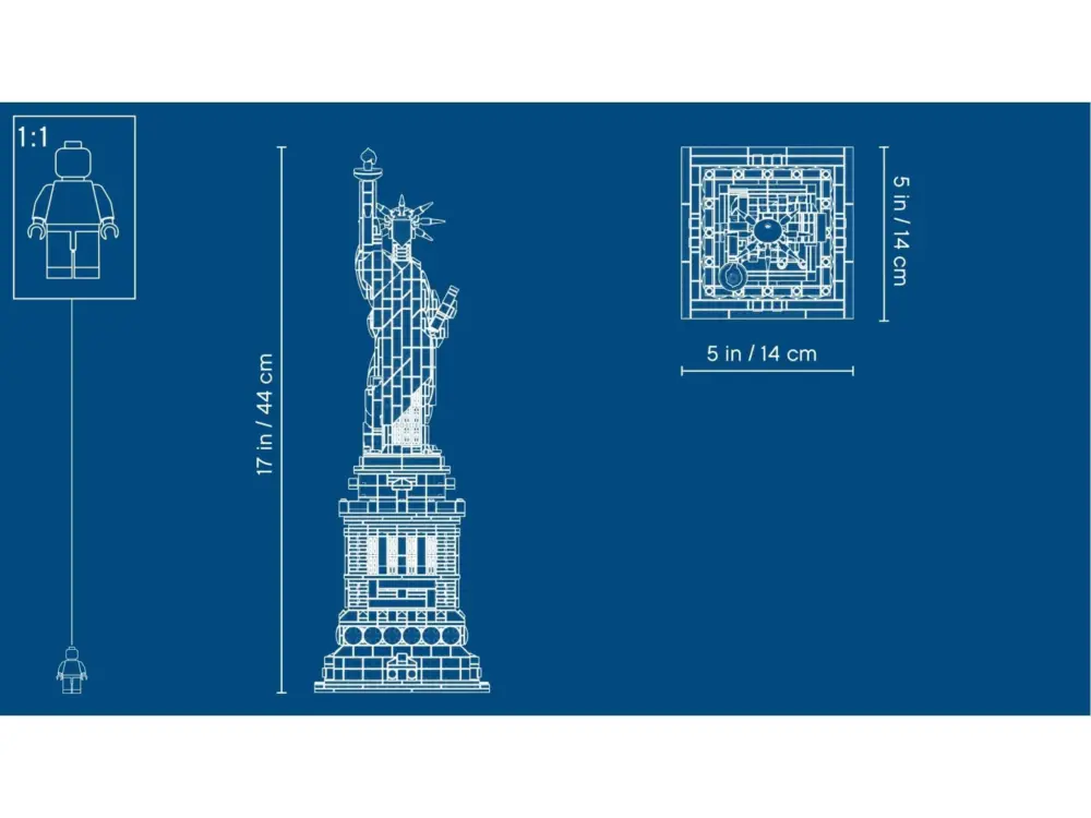 Mô Hình Lego Statue of Liberty 21042 - Ảnh 3