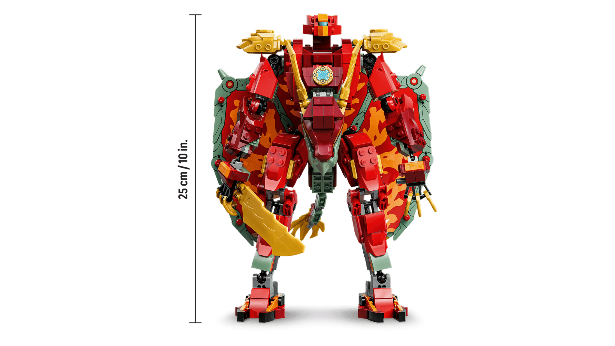 Mô Hình Lego Wyldfyre's Transforming Dragon Mech 71868 - Ảnh 4