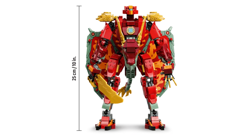 Mô Hình Lego Wyldfyre's Transforming Dragon Mech 71868 - Ảnh 4