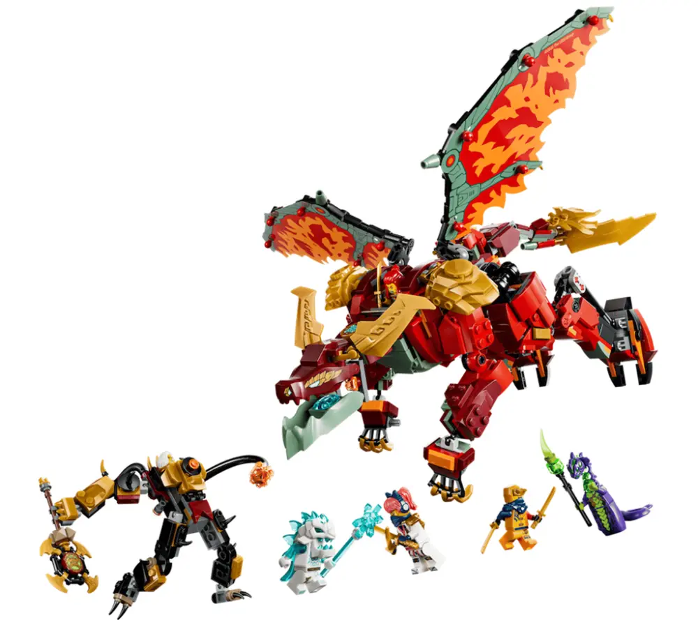 Mô Hình Lego Wyldfyre's Transforming Dragon Mech 71868