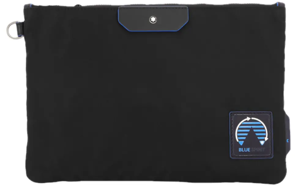 Túi Montblanc Nylon Spirit Medium Pouch 128734-BLACK-BLUE